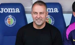 مشاهدة هانسي فليك يستعد لتمديد إقامته مع سعي لاعبي برشلونة لحسم لقب الدوري الإسباني بث مباشر كورة جول